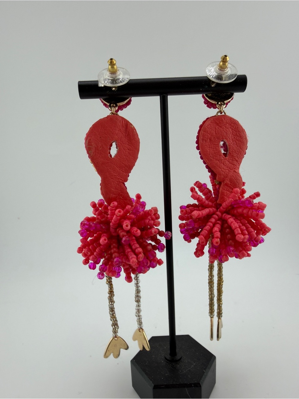 BaubleBar Flamingo Drop Earrings - Picture 4 of 4
